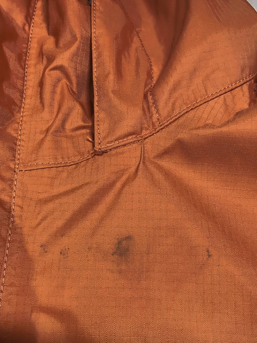 The North Face Men's Orange Hooded Shell Jacket
